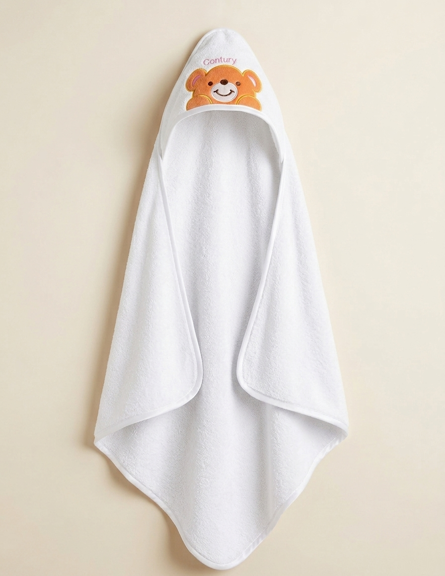 The Contury Snuggle Bear Hooded Baby Towel