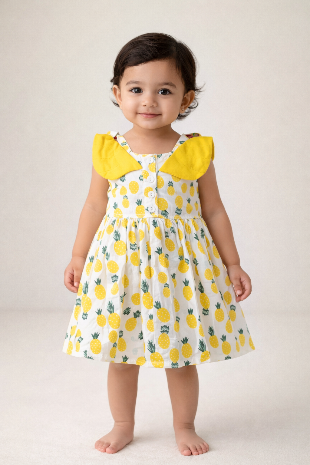 Sweet Pineapple Baby Girl Dress