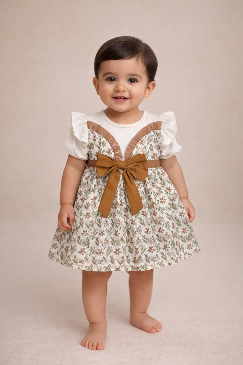 Autumn Blossom Bow Dress