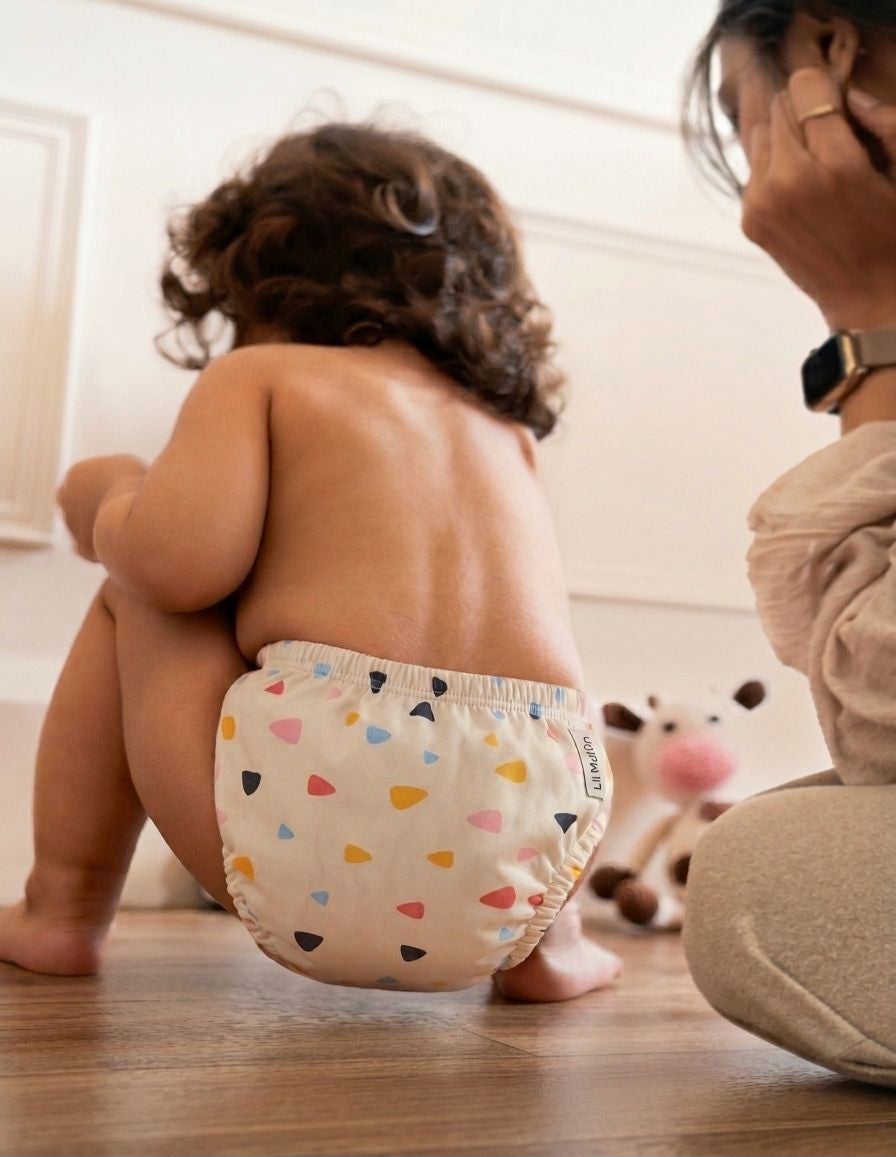 MINIMILISTIC PRINT REUSABLE/WASHABLE DIAPER