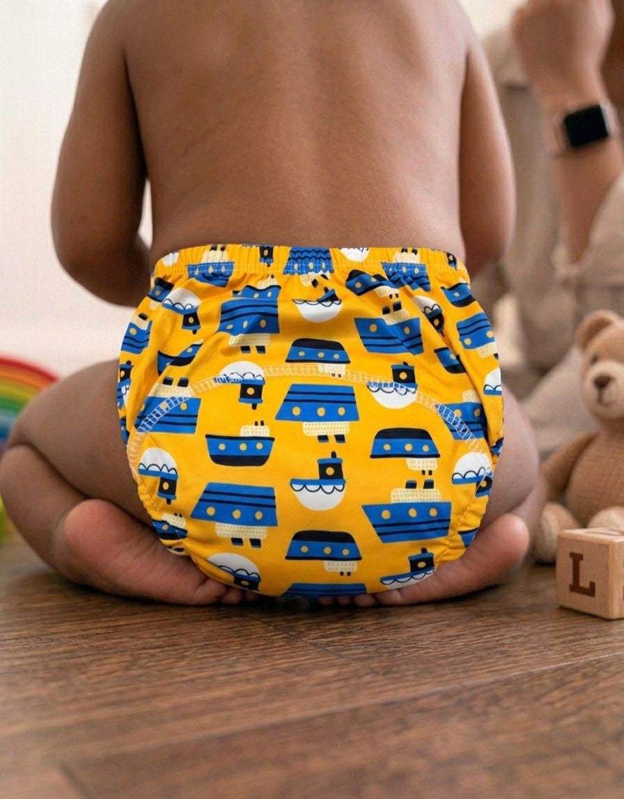 Premium Nautical WASHABLE/REUSABLE DIAPER