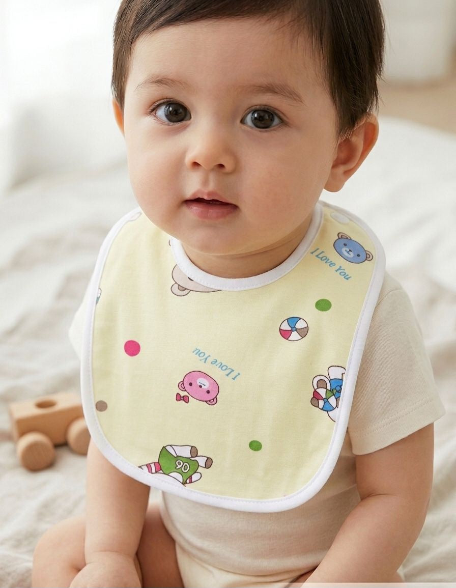 The "Premium Essentials Character" 3-Pack Bib Set
