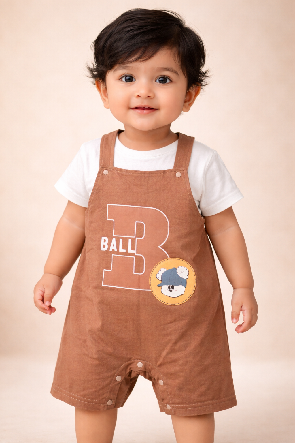 Dungaree Romper Set