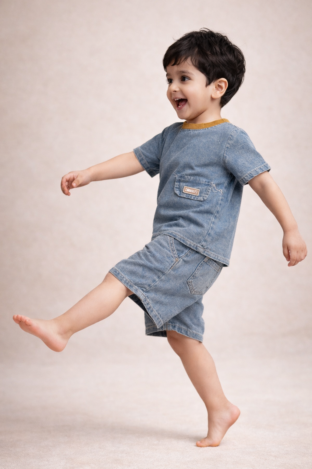 Premium Denim Co-Ord Set Blends Contemporary Style