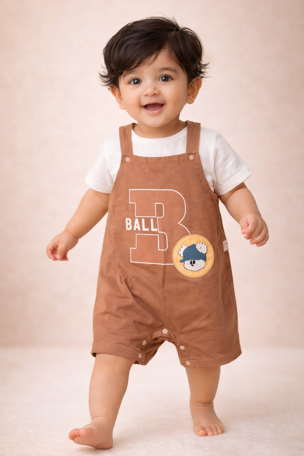 Dungaree Romper Set